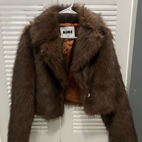 COPY - Brown Faux Fur Jacket - Picture 1 of 1